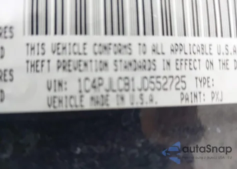 2018 Jeep Cherokee Latitude Fwd z USA, uszkodzony, nr VIN 1C4PJLCB1JD552725